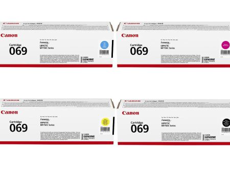 Canon 069 Toner Cartridge 4-Color Set for Canon LBP673 , MF752 , MF754 Printers Sale