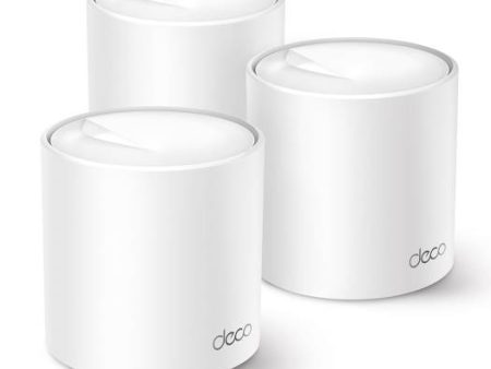 TP-Link AX3000 Whole Home AI-Driven Mesh Wi-Fi 6 System, Dual-Band W  Gigabit Ports, Coverage 6,500 ft, Connect Up To 150 Devices, 1 GHz Dual-Core CPU, HomeShield Security, Pack of 3, White | Deco X50 on Sale