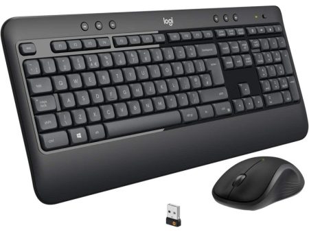 Logitech 920-008693 MK540 Wireless Keyboard And Mouse Combo For Windows, 2.4 GHz Wireless With Unifying USB-Receiver, Wireless Mouse, Multimedia Hot Keys,PC Laptop, Arabic Layout Discount