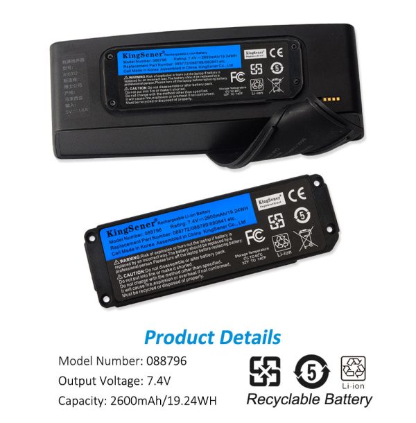 KingSener 088796 088789 088772 080841 Bluetooth Speaker Wireless Battery For BOSE Soundlink Mini 2 7.4V 2600mAh 19.24WH Supply