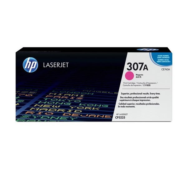 Original HP 307A LaserJet Toner Cartridge (CE743A) - Magenta For Cheap