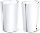 TP-Link DECO X90 AX6600 Deco Tri-Band WiFi 6 Mesh Wi-Fi System, Up to 6579 Mb s Speed, Covers Up to 6000 Sq.Ft, Replaces Routers and Extenders, AI-Driven & Smart Antennas, 2-Pack - White | DECO X90 For Sale