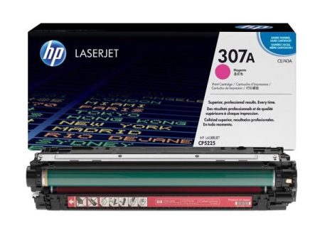 Original HP 307A LaserJet Toner Cartridge (CE743A) - Magenta For Cheap