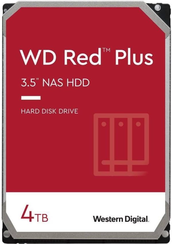 WD Red Plus 4TB NAS Hard Disk Drive - 5400 RPM Class SATA 6Gb s, CMR, 128MB Cache, 3.5 Inch | WD40EFZX-68AWUN0 Supply