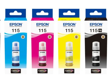 Epson 115 ink set for Epson L8160, L8180 printers For Cheap