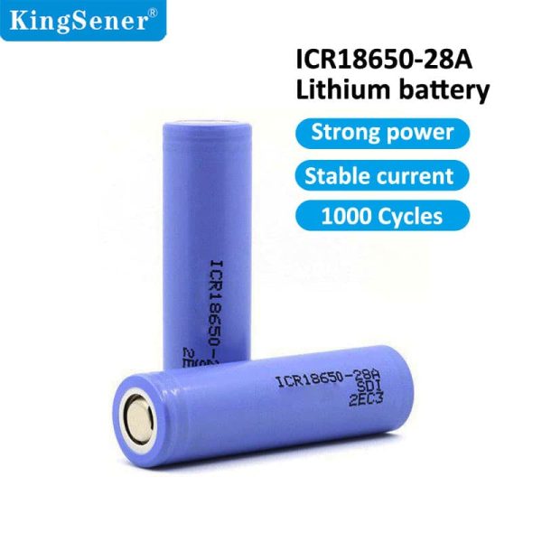 Kingsener  ICR18650-28A battery pos machine led torch battery 28A18650 28A 2800mah 3.7V Battery cell on Sale