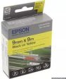 Epson Label Cartridge LC-3YBP9 Black on Yellow 9mm x 9 meter Online Sale