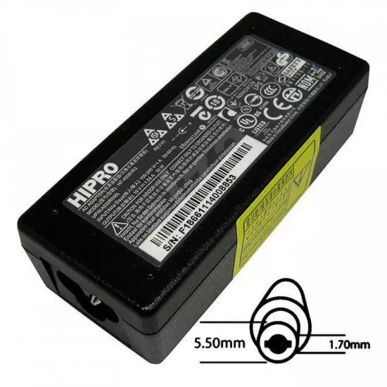 ACER ORIGINAL NTB ADAPTER 45W19V AC 5.5X1.7 MM (WITHOUT POWER CORD) on Sale