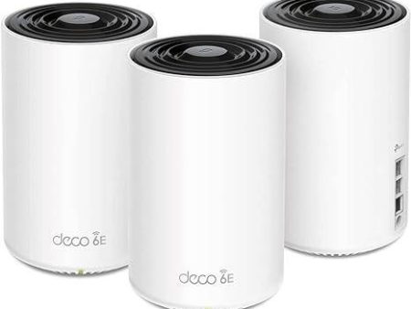 TP-Link Deco AXE5400 Tri-Band WiFi 6E Mesh System(Deco XE75 Pro) - 2.5G WAN LAN Port, Covers up to 7200 Sq.Ft, Replaces WiFi Router and Extender, AI-Driven Mesh, New 6GHz Band, 3-Pack Supply