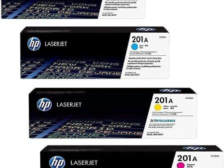 4x Original HP Ink Cartridge CF400A CF403A 201A for HP Color LaserJet Pro MFP 277 DW – Black, Cyan, Magenta, Yellow: Approx. 1,500 Pages Colour, Approx. 1,400 Pages 5% For Sale