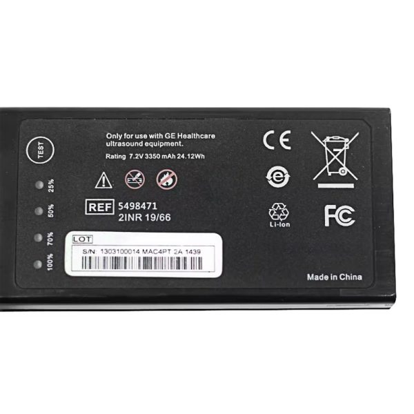 GE Battery 5498471 For Ultrasound Equipment battery 7.2V 3350mAh 2INR19 66 Supply