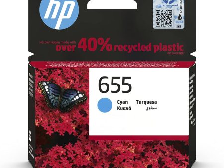 HP 655 Cyan Original Ink Cartridge Supply