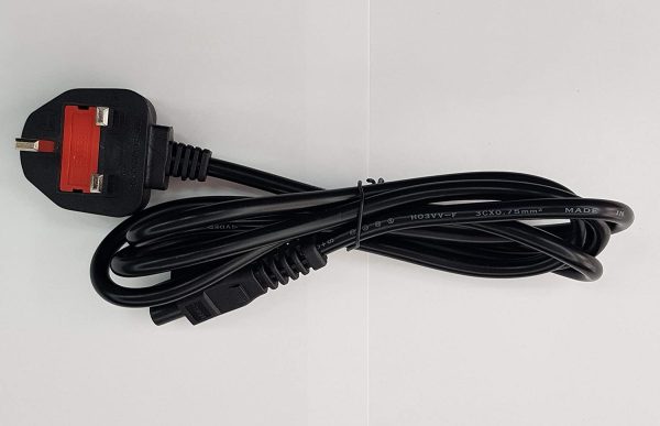 3-Pin Laptop Power Cable - UK plug With Laptop power lead on Sale