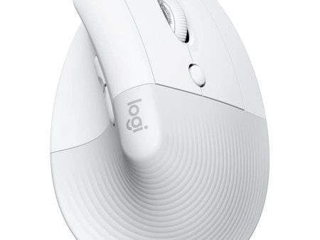 Logitech Lift Vertical Ergonomic Mouse, Wireless, Bluetooth Or Logi Bolt USB Receiver, Quiet Clicks, 4 Buttons, Compatible With Windows MacOS IPadOS, Laptop, PC - Pale Grey Fashion