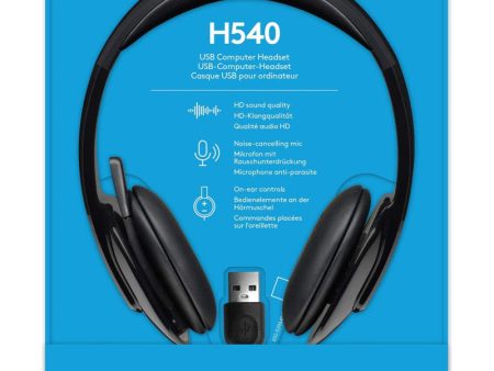 Logitech High-Performance USB Headset H540 For Windows And Mac, Skype Certified Fashion