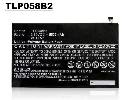 Replacement Battery For VODAFONE Tab Prime 7 TLP058B2 VFD-1400 Tablet 3.85V 5500mAh For Discount