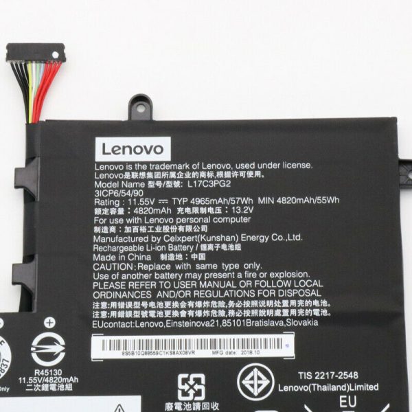 57Wh Original Lenovo Legion Y7000, Legion Y740, L17C3PG2 Laptop Battery Online Sale