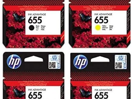 HP 655 Black Original Ink Cartridge CZ109+110+111+112 For Sale