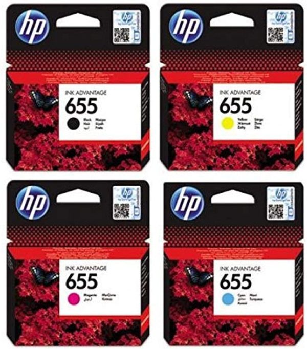 HP 655 Black Original Ink Cartridge CZ109+110+111+112 For Sale