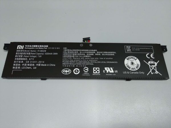 7.6V 39Wh 5107mAh 5320mAh Original R13B01W, R13B02W Laptop Battery compatible with Xiaomi Mi Air 13.3  Series Tablet For Discount