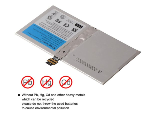 US warehouse KingSener G3HTA027H DYNR01 Laptop Battery For Microsoft Surface Pro 4 1724 12.3 inch Tablet 7.5V 38.2WH 5087mAh Online Sale