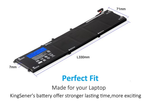 US warehouse KingSener Brand 11.4V 97WH 6GTPY Laptop Battery Replacement For DELL Precision 5520 5530 for DELL XPS 15 9570 9560 Series Notebook For Discount