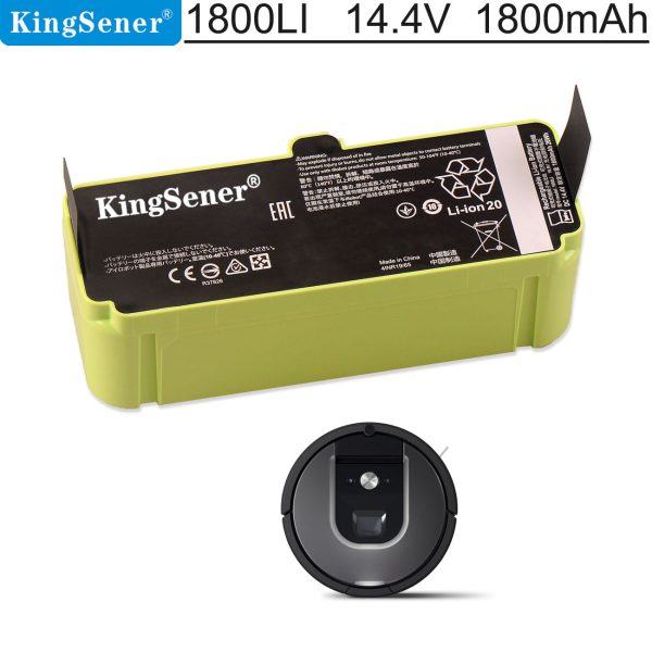 Kingsener 1800LI Replacement Li-ion Battery For iRobot Roomba 985 980 960 880 Series Robots 614 615 640 652 665 670 671 675 677 680 685 For Sale