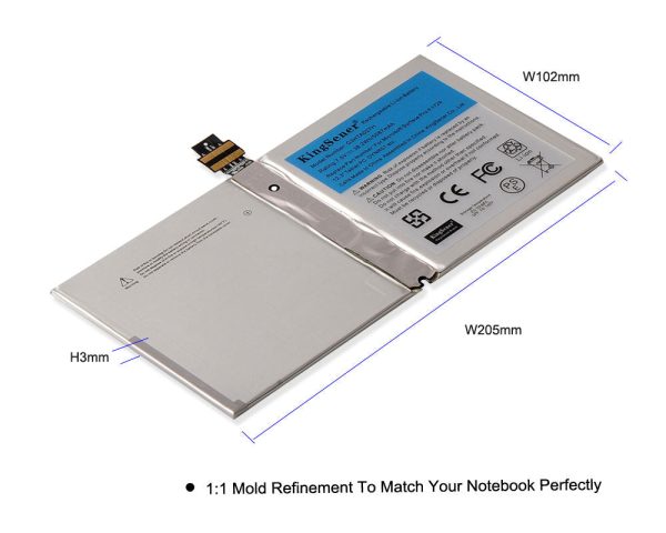 US warehouse KingSener G3HTA027H DYNR01 Laptop Battery For Microsoft Surface Pro 4 1724 12.3 inch Tablet 7.5V 38.2WH 5087mAh Online Sale