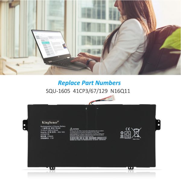 SQU-1605 Replacement Battery For Acer Swift 7 S7-371 SF713 Series Hot on Sale