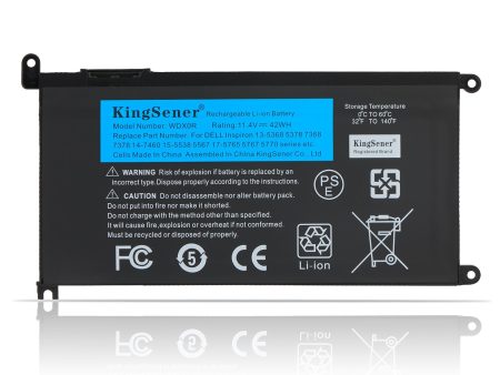 US Warehouse KingSener Brand WDXOR WDX0R 42WH Laptop Battery Replacement For Dell Inspiron 14 7000 5567 7560 5767 7472 7460-d1525s 7378 latitude 3488 3580 Online Sale