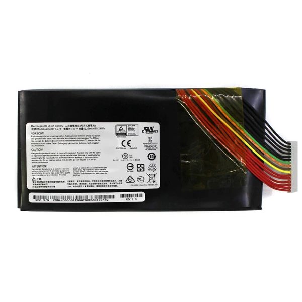 Original MSI BTY-L78  MSI S5 GT80 GT73 GT73VR GT83VR 6RE-026CN 2QE-035CN GT62 16L1 16L2 GT75 Tablet Laptop Battery Fashion