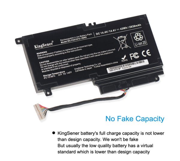 US warehouse KingSener 43WH PA5107U PA5107U-1BRS Battery for Toshiba Satellite L45 L45D L50 S55 P55 L55 L55T P50 P50-A P55 S55-A-5275 S55-A5294 Cheap