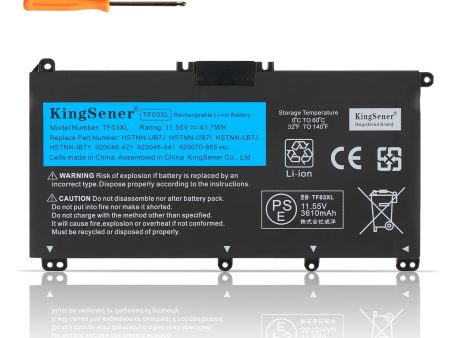 Japanese Warehouse KingSener 41.7Wh TF03XL TF03 Tablet Battery For HP Pavilion 15-CC 14-bf033TX 14-bf108TX 14-bf008TU HSTNN-UB7J TPN-Q188 Fashion