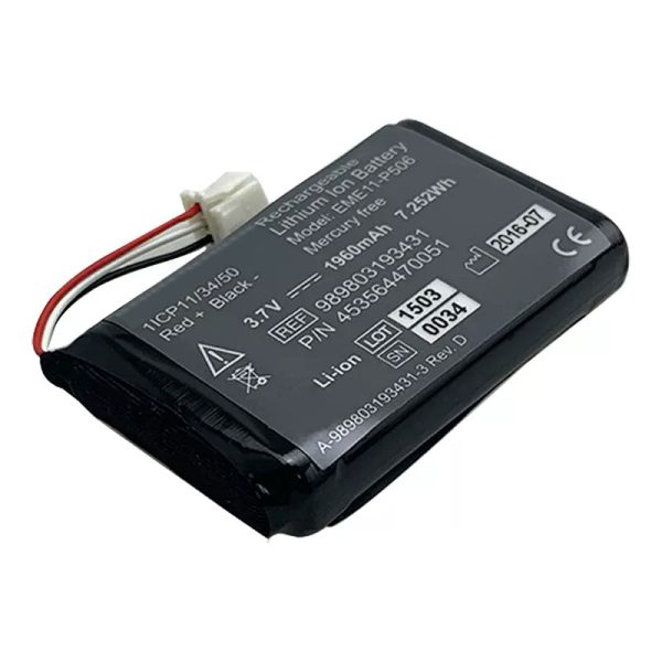 989803193431 Battery For Philips EME11-P506 Mercury Free Blood Pressure 1960 mAh Supply