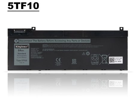 5TF10 Battery For Dell P74F P74F P74F001 P74F002 Series Notebook 64WH 7.6V Online Sale