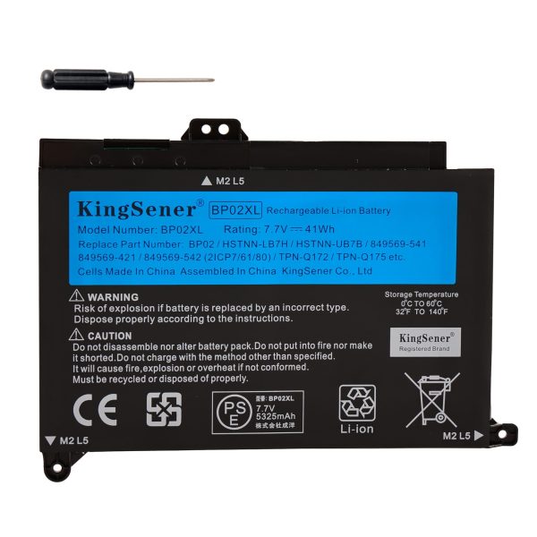 US warehouse KingSener BP02XL Laptop Battery for HP Pavilion PC 15 15-AU 849909-850 849569-421 TPN-Q172 TPN-Q175 HSTNN-LB7H BP02041XL Online now