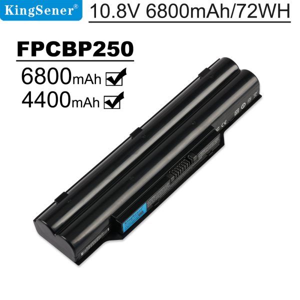 US warehouse KingSener FPCBP250 4400mAh Battery For FUJITSU LifeBook A530 A531 AH530 AH531 LH701 LH520 LH522 FMVNBP186 FMVNBP189 CP477891-01 Online Hot Sale