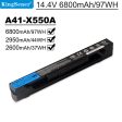 US warehouse Kingsener 2950mAh A41-X550A laptop battery for asus x550C x452e x450l x550 a450 a550 f450 r409 r510 x450 f550 f552 k450 k550 p450 Sale