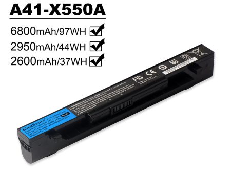 US warehouse Kingsener 2950mAh A41-X550A laptop battery for asus x550C x452e x450l x550 a450 a550 f450 r409 r510 x450 f550 f552 k450 k550 p450 Sale