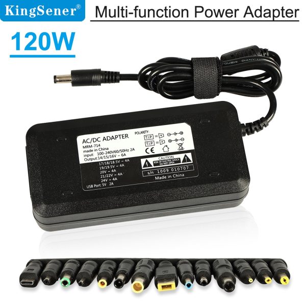 Kingsener 120W Multi-function Power Adapter with USB 5V 2.4A For Laptop LCD Monitor&Tv iPhone IPad MP3  MP4 Camera Online Sale