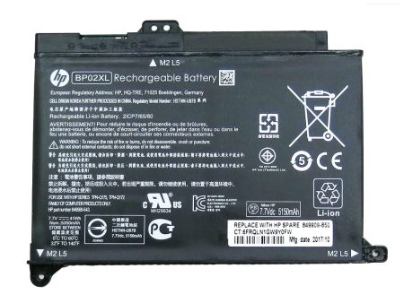 7.7V 41wh 5150mAh BP02XL Original HP Pavilion PC 15 15-AU 849909-850 (F9-21) 849569-421 HSTNN-LB7H BP02041XL Laptop Battery Supply