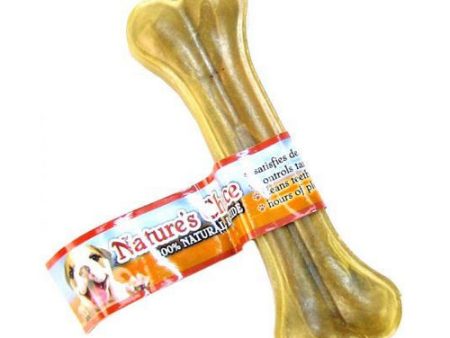 Nature s Choice 100% Natural Rawhide Pressed Bones 6  Long (1 Bone) by Loving Pets For Cheap