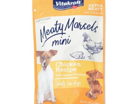 Meaty Morsels Mini Chicken Recipe with Sweet Potato Dog Treat 1.69 oz by Vitakraft Online