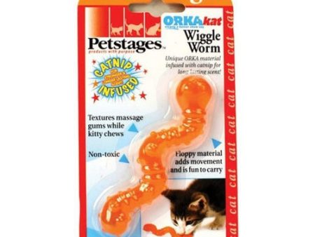 ORKAkat Wiggle Worm Cat Toy 1 count by Petstages Fashion