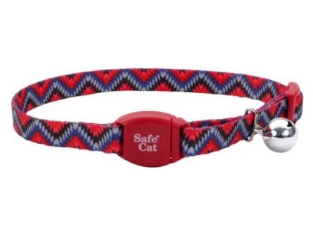 Safe Cat Breakaway Collar Collar Maroon Diamond 12 L x 3 8 W by Coastal Pet Fashion