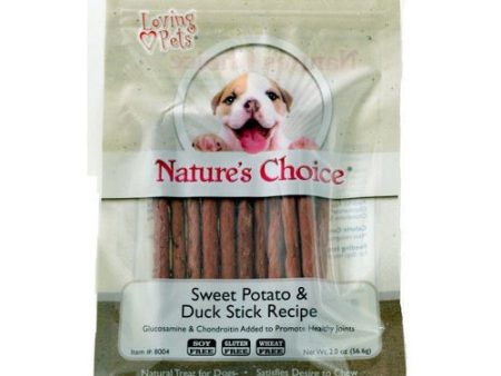 Nature s Choice Sweet Potato & Duck Meat Sticks 2 oz by Loving Pets Hot on Sale