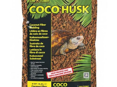 Coco Husk Loose Tropical Terrarium Reptile Substrate 7.2 qt by Exo Terra on Sale