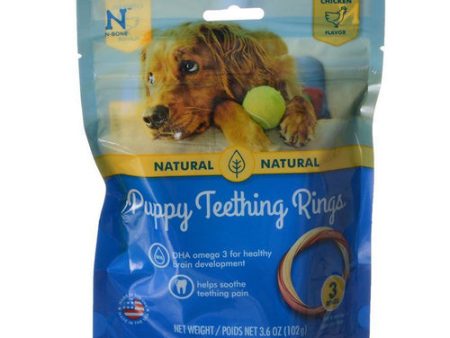 Puppy Teething Ring - Chicken Flavor Puppy Teething Ring - 3.5 (3 Pack) by N-Bone Sale