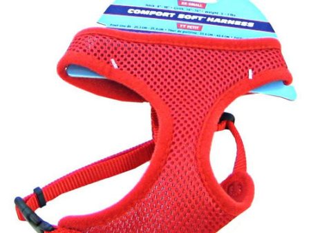 Comfort Soft Adjustable Harness - Red Small - 3 8  Wide (Girth Size 19 -23 ) by Coastal Pet Cheap