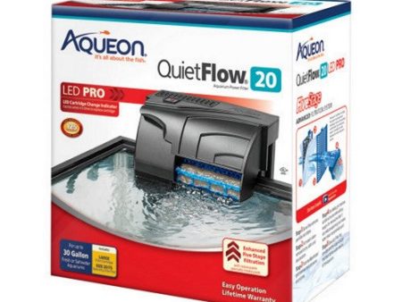 QuietFlow LED Pro Power Filter QuietFlow 20 (Aquariums up to 20 Gallons) by Aqueon Hot on Sale